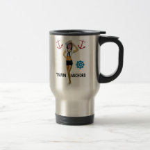 A NAUTICAL DESIGN COFFEE MUG