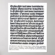 A page of the 'Grammaire Latine' Poster