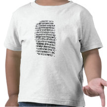A page of the 'Grammaire Latine' Tee Shirt