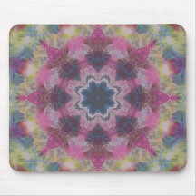 A paint mandala mousemats
