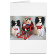 A PAPILLON CHRISTMAS CARDS