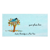 A Partridge in a Pear Tree Photocards Personalized Photo Card
