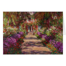 A Pathway in Monet's Garden, Giverny, 1902 Greeting Cards