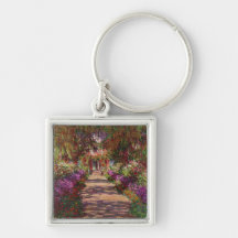 A Pathway in Monet's Garden, Giverny, 1902 Keychain