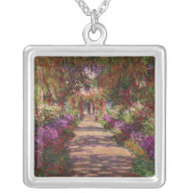 A Pathway in Monet's Garden, Giverny, 1902 Necklaces