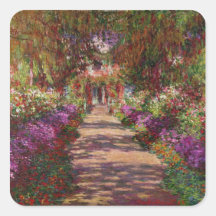 A Pathway in Monet's Garden, Giverny, 1902 Square Sticker