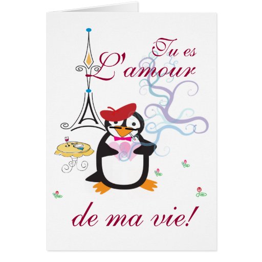 A Penguin In Paris Card