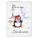 A Penguin In Paris Card