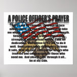 A POLICE OFFICER'S PRAYER POSTERS