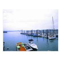A port Skyline Post Card