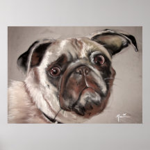 A Pug Don't be Sad Print