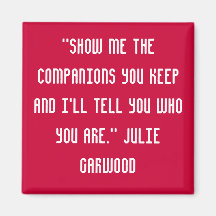 A quote fridge magnet