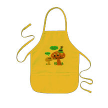 A Real Fun-Guy Mushroom Cartoon Aprons