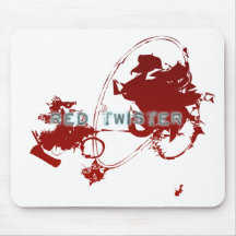 A Red Twister of Anime Mouse Pads