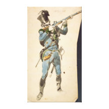 A Rifleman of the Austrian Jaegers Gallery Wrap Canvas