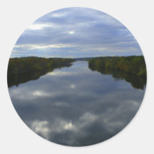 A river in Maine Sticker