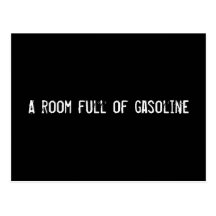 A room full of gasoline postcards