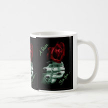 A rose for you cup coffee mugs