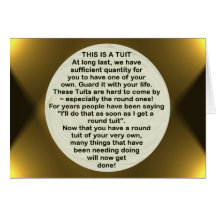 A Round Tuit ~ card