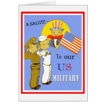 A Salute To Our US Military Card