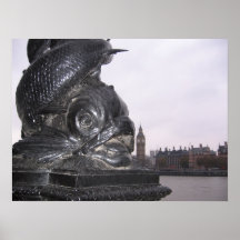 A Sea Serpent in London Print