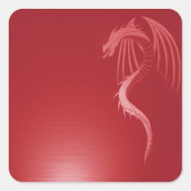 A Shadow Dragon 3 Square Sticker