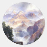 A Showery Day, Grand Canyon - 1919 Round Sticker