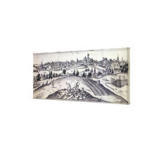 A Slate Quarry in Angers, 1561 Canvas Prints