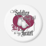 A Soldier holds the key to my Heart Refrigerator Magnet