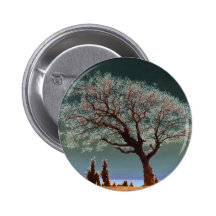 A Spiritual Place -Spiritual Tree Pinback Buttons