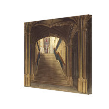 A Staircase, Windsor Castle, from 'Royal Residence Canvas Print