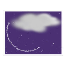 A Storybook Moon Haiku Postcard