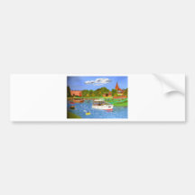 A Sunday on the river.jpg Bumper Sticker