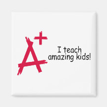 A+ Teacher Refrigerator Magnets