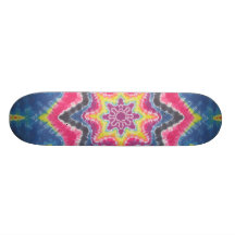 A Tie Dye Skateboard - Star