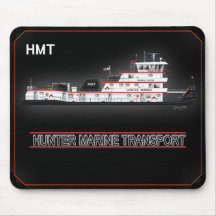 A towboat named Nashville Hunter Mousepads