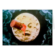 A Trip to the Moon Greeting Card