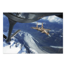 A US Air Force F-15C Eagle positioning itself Photographic Print
