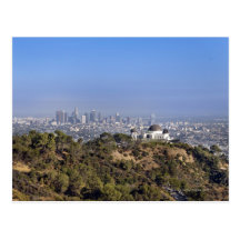 A view from a hiking trail in Griffith Park Post Card