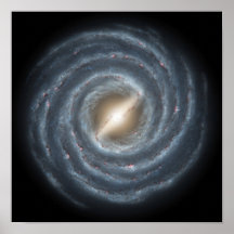 A view of our own Milky Way Galaxy Poster