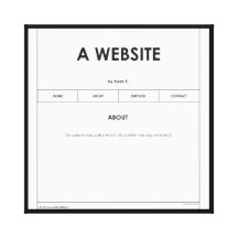 "A Website by EvanE: About" Canvas Prints