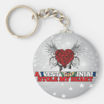 A West Virginian Stole my Heart Key Chain