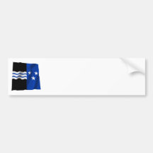 Aargau Waving Flag Bumper Stickers