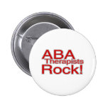 ABA Therapists Rock (Red) Button