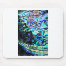 Abalone paua shell mouse pads