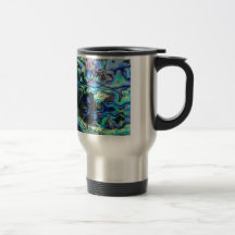 Abalone paua shell mug