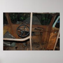 Abandoned School Bus Poster
