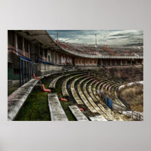 Abandoned stadium posters
