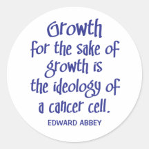 Abbey on Growth Round Stickers
