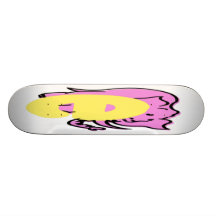 ABC Alphabet , E is for Elephant in Pink Skate Deck